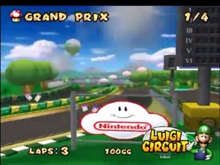 Mario Kart: Double Dash!! - Luigi Circuit (100cc) Gameplay