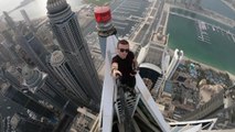Selfie Mortal: Los dos tarados que se juegan la vida bailando al borde del rascacielos