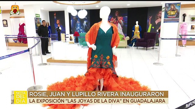 Rosie, Juan y Lupillo Rivera inauguraron la exposición Las Joyas de la Diva | Ventaneando