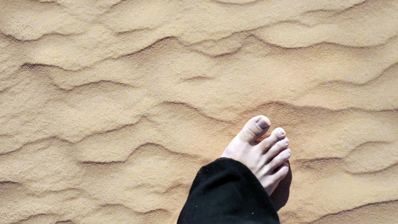 Taryn Elliott - Foot in the Sand of the Sahara - Nature/Human (No Copyright Video 53)