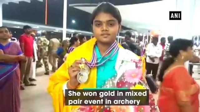 Jyothi Vennam returns nation post winning Asian Archery Championships