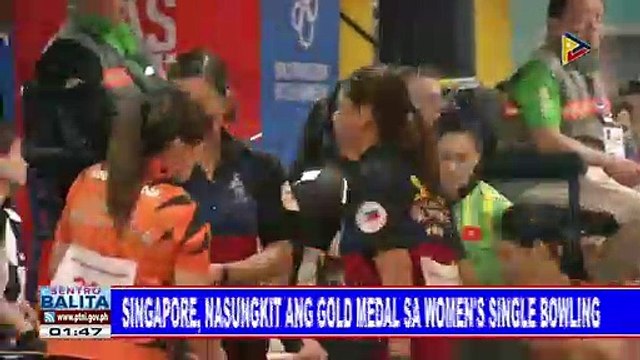 Singapore, nasungkit ang gold medal sa women's single bowling #SEAGAMES2019 #WeWinAsOne