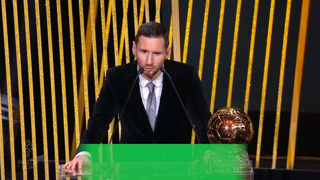 Messi vows stay at top level after winning sixth Ballon d'Or