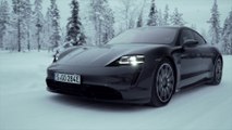 Porsche Taycan 4S in Volcano Grey Driving Video