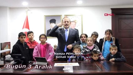 Şırnak protokolü, engelliler için kamera karşısına çıktı