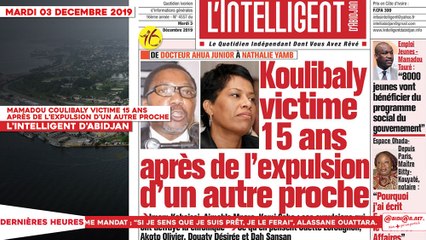 Le Titrologue du 03 décembre 2019 : Mamadou Coulibaly victime 15 ans après de l’expulsion d’un autre proche