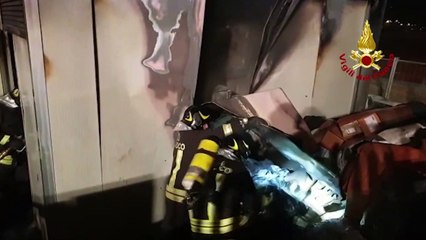 Castelgomberto (VI) - In fiamme caldaia di attività industriale (03.12.19)