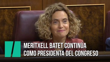 Batet, elegida presidenta del Congreso