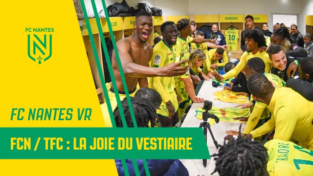 Vidéo 360° : la joie du vestiaire après FCN/TFC