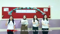 İşaret dili kursiyerlerinden farkındalık videosu