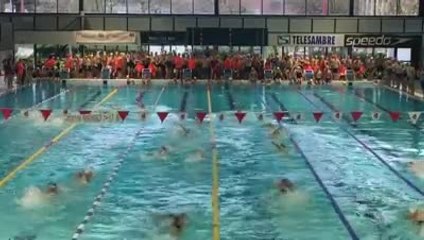 Départ des sixièmes Relais Mouillés de l'ATCC à l'Hélios