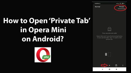 How to Open Private Tab in Opera Mini on Android?
