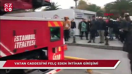 Vergi dairesinin çatısında intihar girişimi