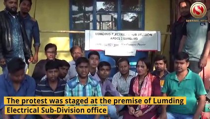 Contractual workers of Lumding Electricity department led a Non-Cooperation Movement on Tuesday