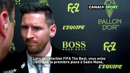 Messi  - ️ Javais choisi Sadio Mané car cest un joueur qui me plaît'