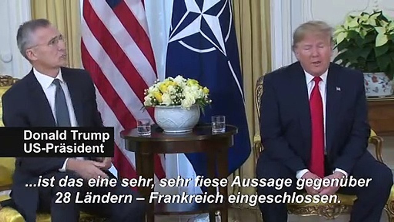 Trump: Macrons Nato-'Hirntod'-Äußerung 'sehr, sehr fies'