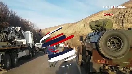 Tunceli'de operasyondan dönen askerleri taşıyan zırhlı araç devrildi