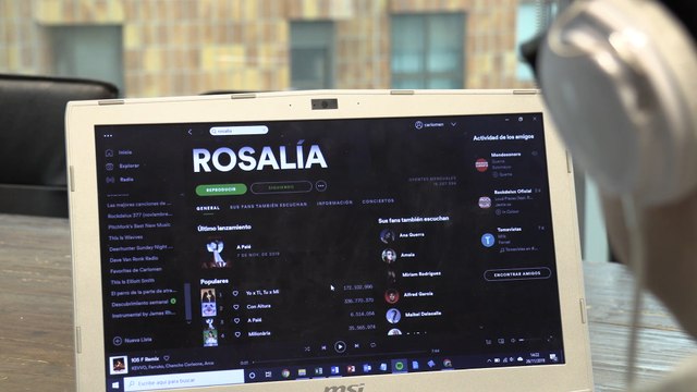 Rosalía, la artista española más escuchada en Spotify