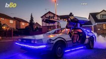 Back To The Future' Superfan Dad Restores Iconic Car To Drop Of His Kids To School!