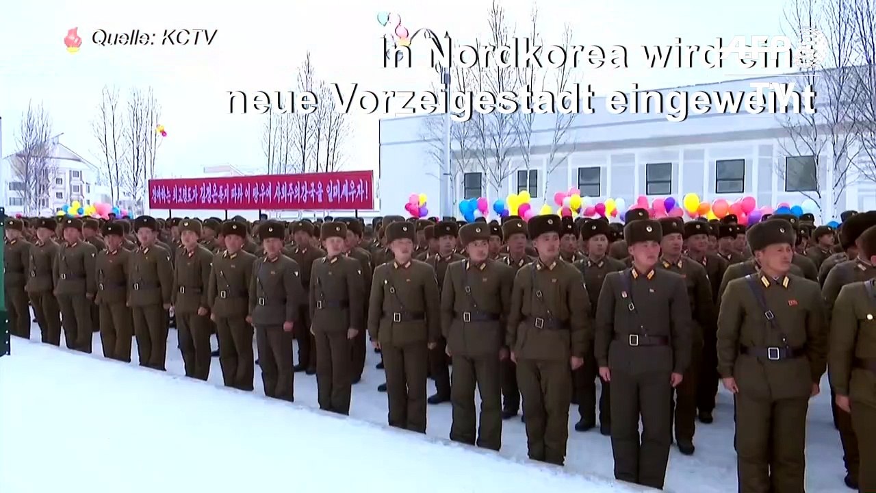 Nordkorea: Kim Jong Un eröffnet sozialistische 'Utopia-Stadt'