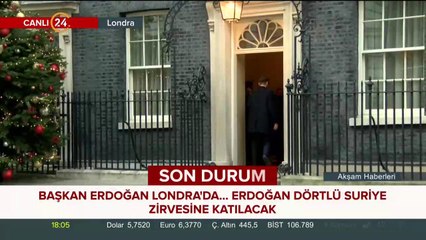 Londra'da dörtlü Suriye zirvesi