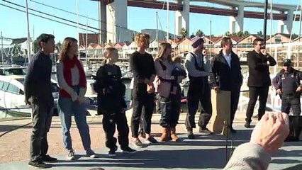 Greta Thunberg llega a Lisboa: "No vamos a parar"