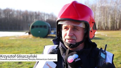Ćwiczenia ratowniczo - gaśnicze na łódzkim lotnisku