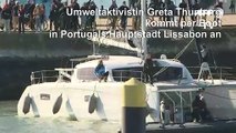 COP25: Greta Thunberg landet per Boot in Portugal