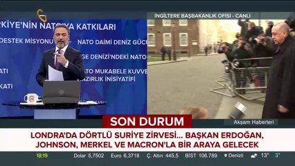 Başkan Erdoğan, Johnson, Merkel ve Macron'la bir araya geliyor