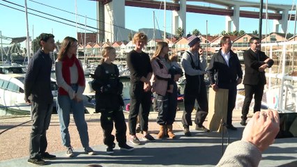 Greta Thunberg llega a Lisboa: "No vamos a parar"