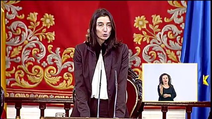Presidenta del Senado pide acabar con la violencia machista