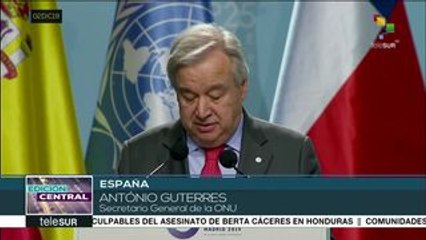 España: inicia COP25 con un llamado urgente en favor del planeta