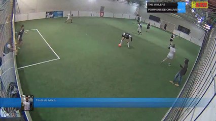 Faute de Alexis   - THE WAILERS Vs POMPIERS DE CHAUVIGNY - 02/12/19 20:00 - LIGUE 1