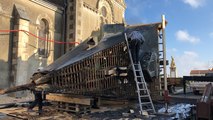 Dépose du clocher de l’église Saint-Pierre