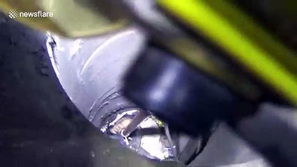 Chinese firefighters hook toddler out of narrow, deep well