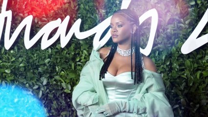 Rihanna Collects Fashion Award on Behalf of Fenty