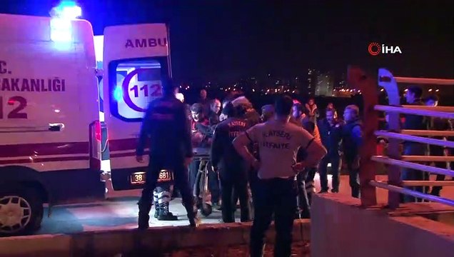 Direksiyon hakimiyetini kaybettiği otomobili ile kanala uçtu: 1 yaralı