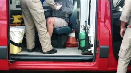 Motociclista perde o controle de moto após cair em buraco na PRc-467