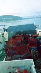 Setting Crab Pots at 20 Knots