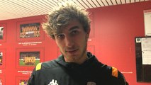 L’attaquant du FC Lorient Pierre-Yves Hamel après la victoire à Orléans (4-0)