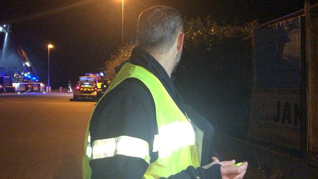 Incendie dans l’entrepôt industriel Lya Nautic