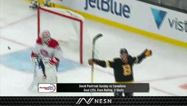 David Pastrnak Continues To Amaze Notching Goal No. 25 Vs. Canadiens