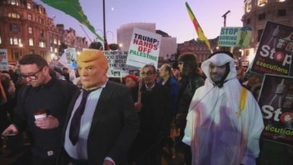 Miles de personas alzan la voz en Londres contra la OTAN y Trump