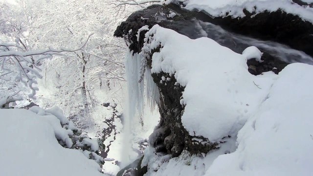 Winter Waterfall Sounds of Water natural sounds to help baby sleep
