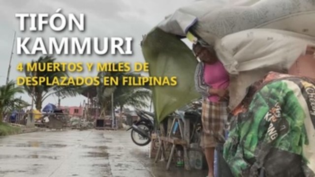 Cuatro muertos por el tifón Kammuri en Filipinas
