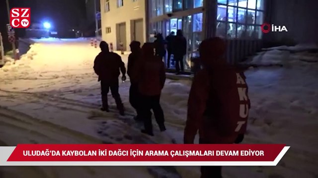 Kurtarma ekipleri Uludağ’da kaybolan iki dağcı için seferber oldu