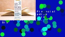 Six SIGMA for Financial Services: How Leading Companies Are Driving Results Using Lean, Six