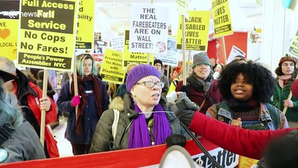 New Yorkers occupy Macy's to demand better access to transport for disabled people