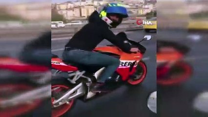 Haliç Köprüsü’nde tek teker terörü kamerada