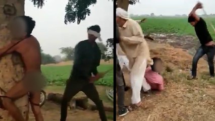 प्रेमिका को मोबाइल गिफ्ट  करने आया प्रेमी पकड़ा गया, परिजनों ने नंगा करके पीटा, वीडियो वारयल